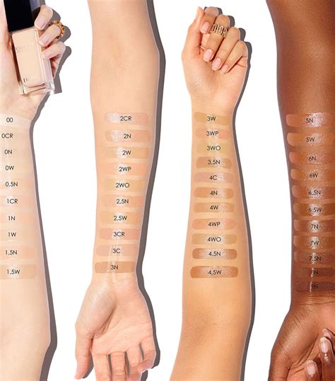 dior forever skin glow swatches|dior forever skin glow shades.